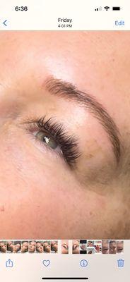 Microblading and lashe extensions