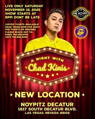 Live! in person appearance at the NOYPITZ DECATUR Saturday November 15th. See ya!