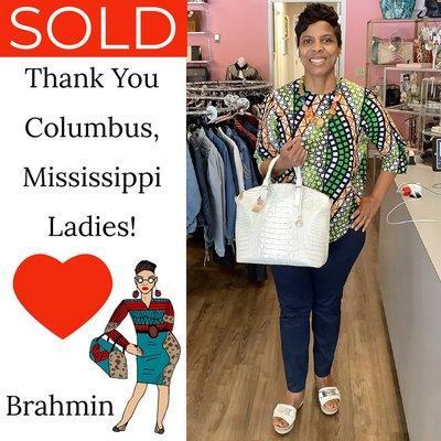 Thank You Gorgeous Columbus, Mississippi Ladies! This beautiful Brahmin has Sold! I really appreciate your continued support!
More Brahmi