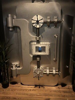 The vault door.....got the code!