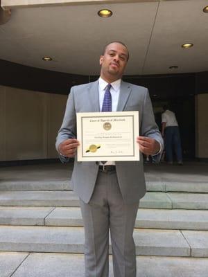 Sterling W. Robinson Jr. Esq. Attorney at law. Licensed in the State of Maryland.