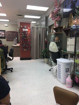 Private area for waxing services!