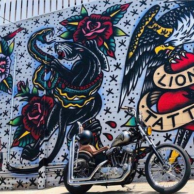 Shot outside our second location in Lemon Grove - San Diego Moto Shop - Hold Fast Collective, Lions Den Tattoo