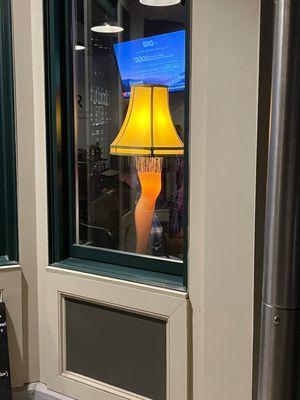 Christmas Story leg lamp
