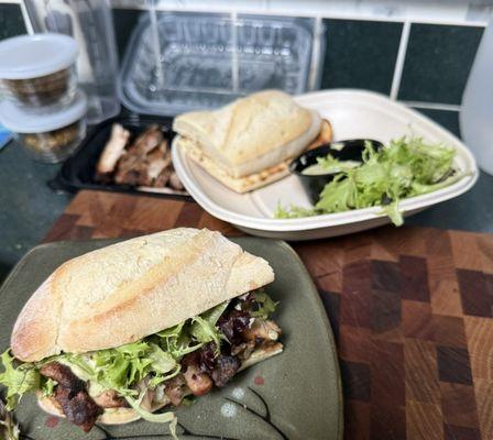 Spicy Jerked Chicken Sandwich - takeout