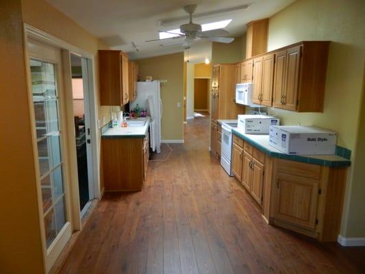 All new ceramic tile flooring that Red Mountain Installed. Wow.