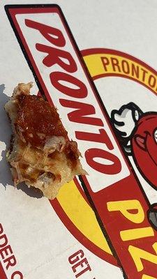 Is a really good pizza but I found a hair ...