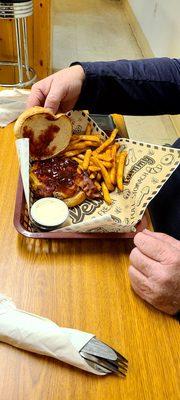 Cowboy burger - no veg