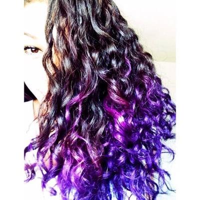 My Purple Ombré done by Arleen . I've had it in for two years now & couldn't be happier !