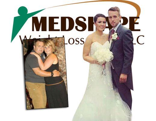One of many couples losing weight together through MedSHape