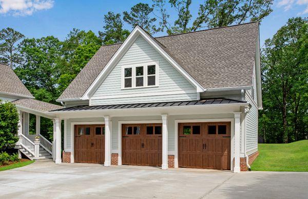 Beautiful new garage addition (and gorgeous doors) in Kennesaw.