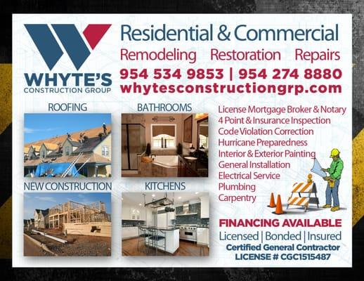 Whyte's Construction Group