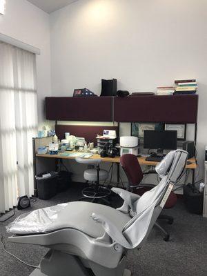 One of the offices where the skilled technician helps choose the best color match for your teeth.