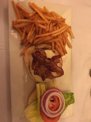 Black Angus Burger entree