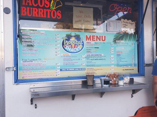 Open 7 days a week starting from 7am. Outside in front of Home Depot