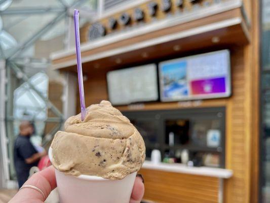 Mud Pie. A mix of coffee, cookies, chocolate, and probably some other things I wasn't picking up. Either way, it's rich and decadent.