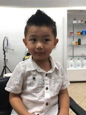 Kid hair cut at JuJu's Hair Salon