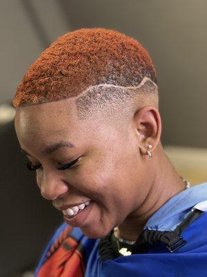 Ladies Fade with design