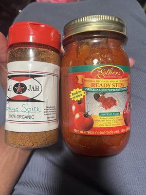 Suya seasoning and premade ready stew