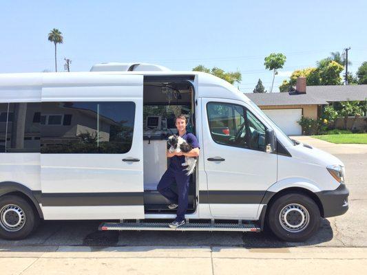 Dr. Ryan & his mobile clinic.