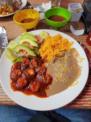 Shrimp Ala Diabla. Great heat and Flavor!