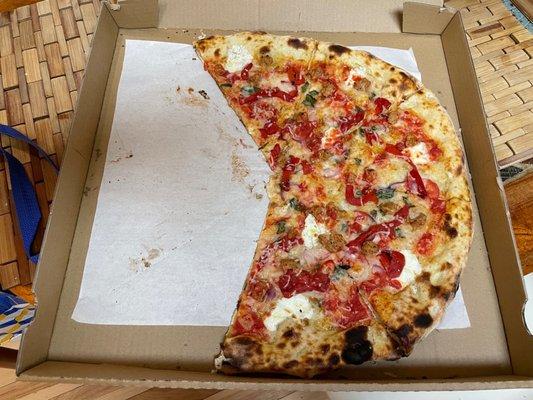 Onion Pepper Sausage Pizza