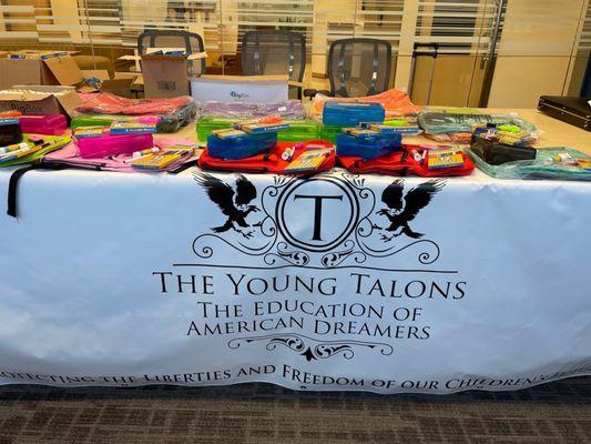 Empowering Futures: The Young Talons School Supplies Initiative