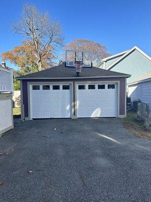2-8x7 raised panel steel doors in Melrose Ma.