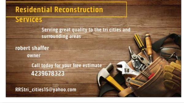 Residential Reconstruction Services