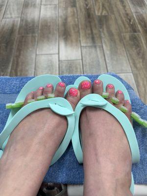 Birthday Pedi's!