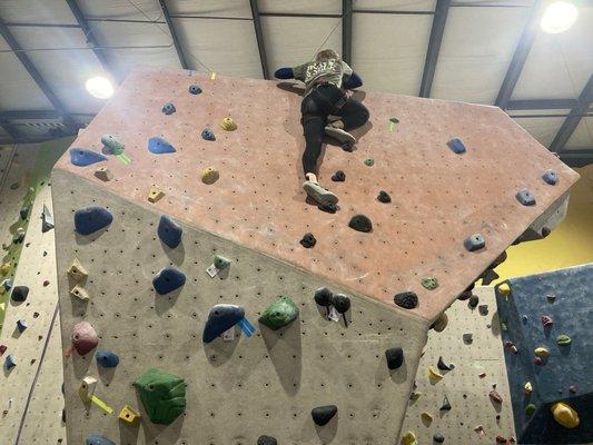 Bouldering section gives opportunities for both experienced people and novices!