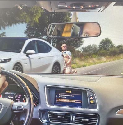 Tom doing stuff to my car