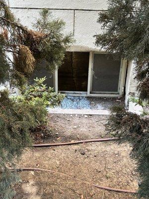 Break ins are common and windows are not regularly replaced