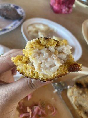Inside shot of empanada