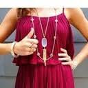 Thumbs up for Beau Kisses! I love my new outfit and Kendra Scott necklace.