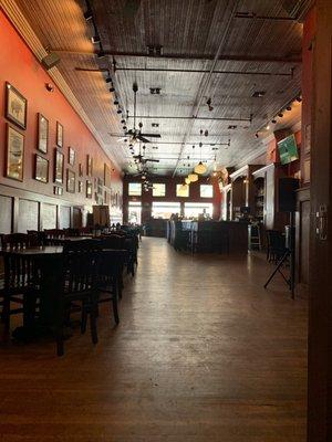 View from the back of the bar.