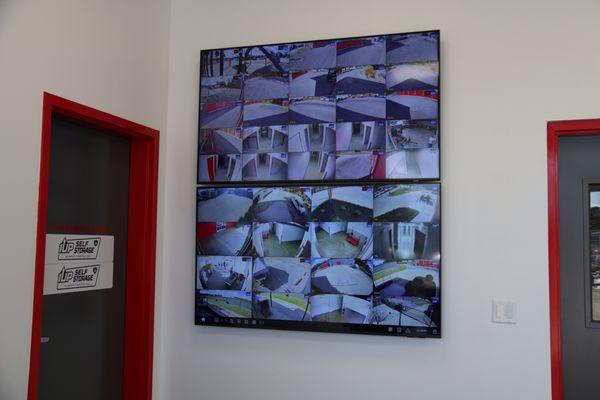 We have camera's everywhere for your safety and security!