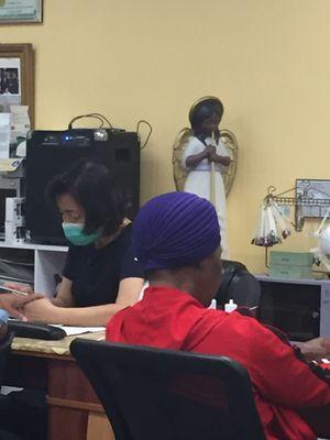 The holiest nail salon I've stepped foot in.