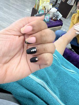 Fill in with nail art