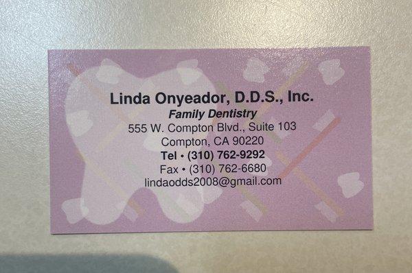 Linda C Onyeador, DDS
