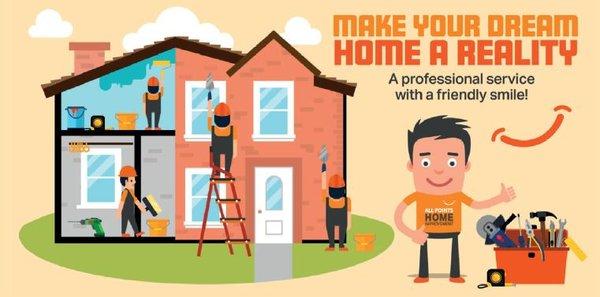 Here at ALL Points Home Improvements, we understand the importance of the home; the home is where the heart is, and we aim to help you.