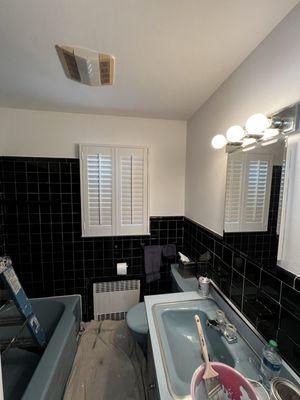 Bathroom painting before