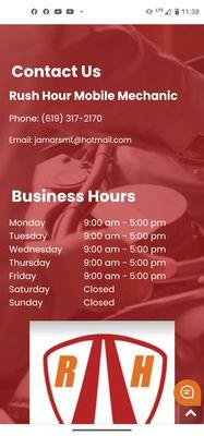 Rush Hour Mobile Mechanic