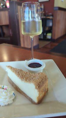 Lemon ricotta and berry compote