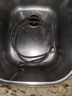 Leaky hose I had to replace on my own.