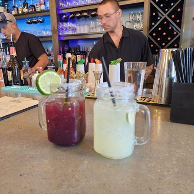 Spicy Blackberry and Regular Margaritas