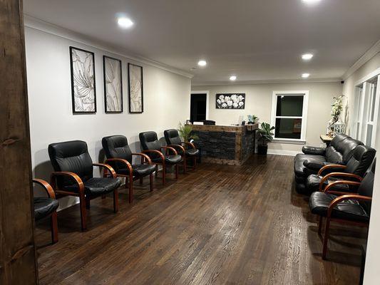 Spacious waiting room