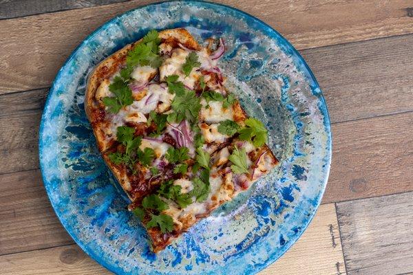 The Satisfaction- bbq chicken w/ red onion and cilantro