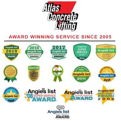 Angie's List award winner since 2005