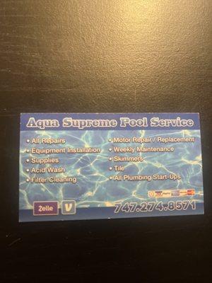 Aqua Supreme Pool Service